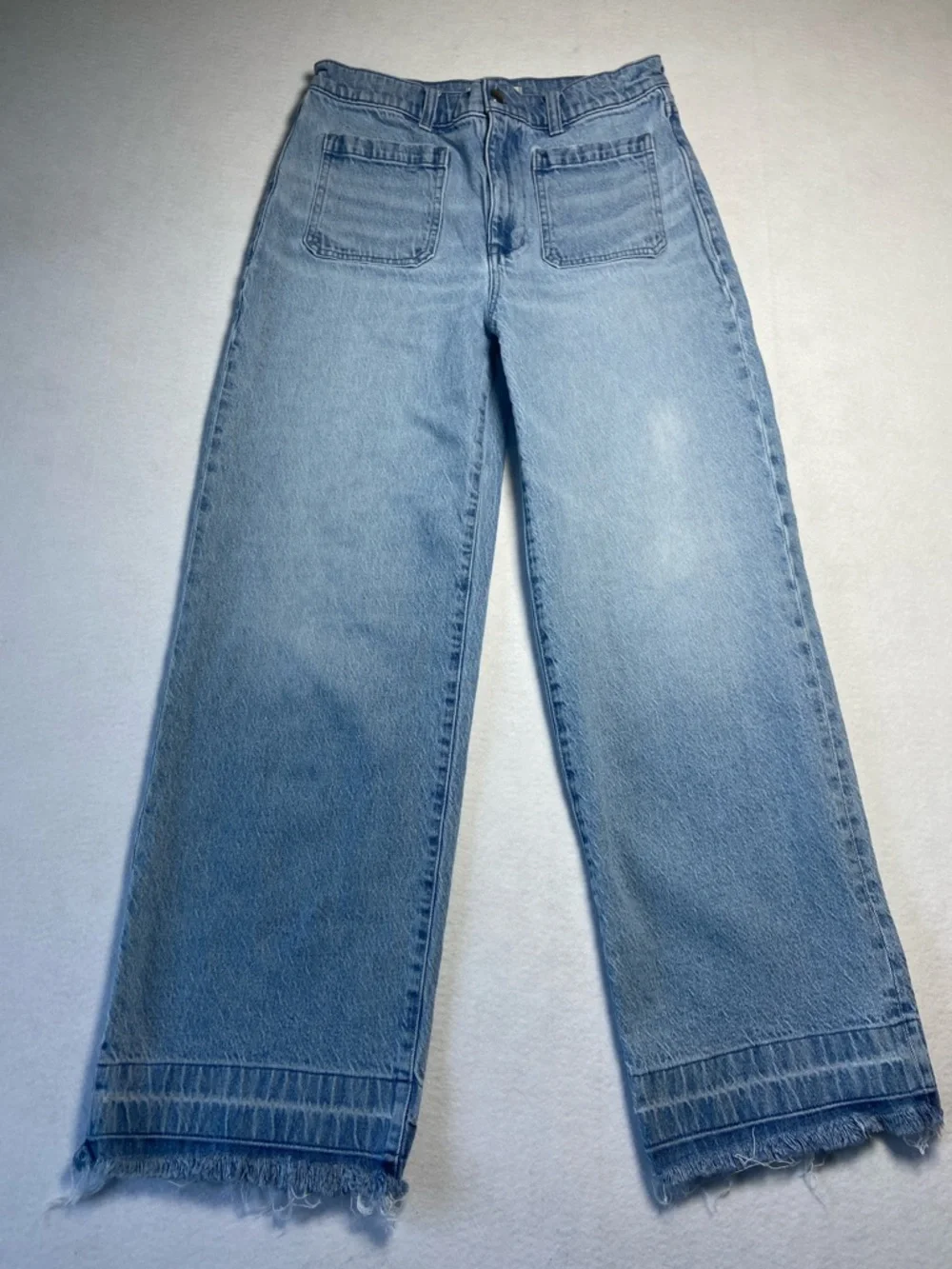 Madewell Light Blue Wide Leg Jeans